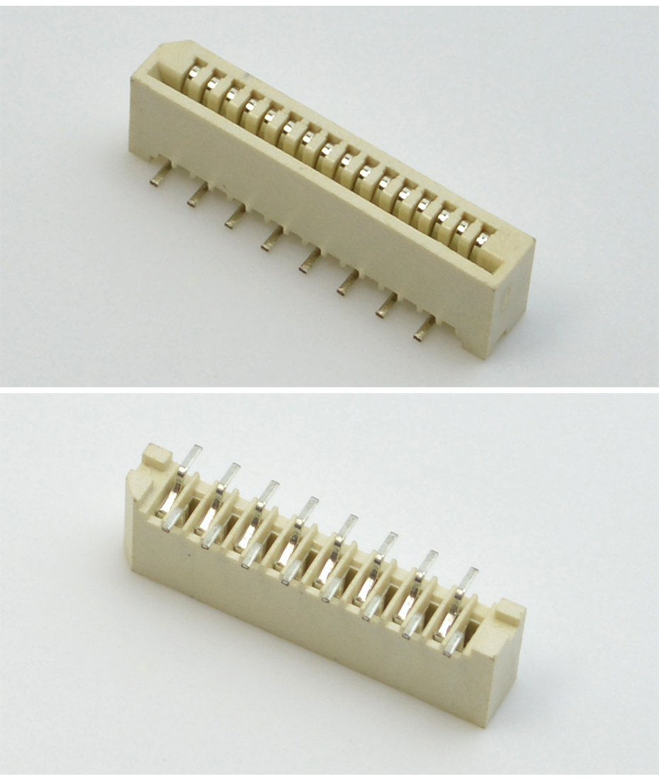 1.0mm間距連接器接插件 9P單面接立式貼片 PCB板立式表貼,宏利