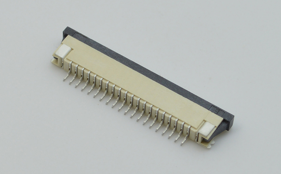 fpc連接器pcb封裝 1mm-fpc連接器1.0fpc連接器下接-宏利