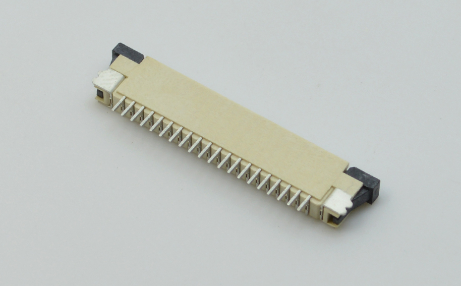 fpc連接器pcb封裝 1mm-fpc連接器1.0fpc連接器下接-宏利