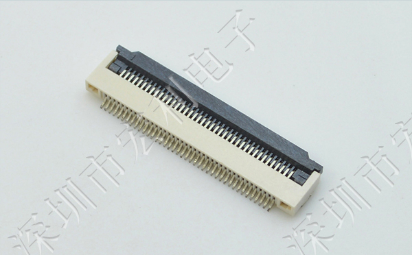 FFC/FPC插座 軟排線接插件 FPC連接器 間距0.5mm 40P 下接翻蓋式