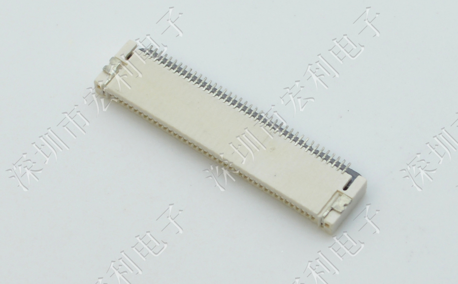 0.5mm-32P上下接后翻蓋式 FFC/FPC扁平電纜插座連接器 軟排線插座