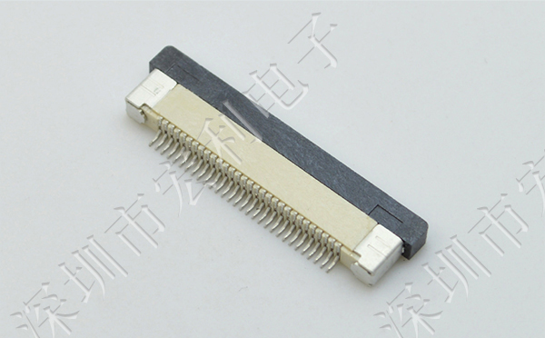 FFC/FPC連接器 軟排線插座 0.5mm間距-34P 下接拉鎖 34Pin 抽屜式