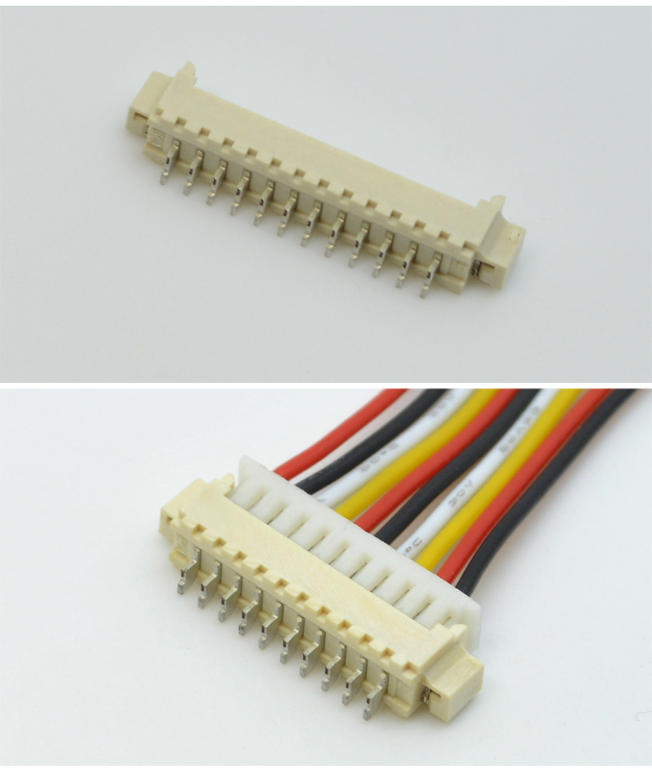 1.25間距臥式貼片針座插座線對板立貼條形插座連接器SMT 11P