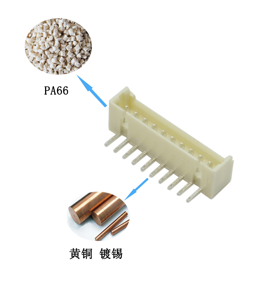 連接器 彎針座 1.25mm間距 5AW 接插件 插板,宏利