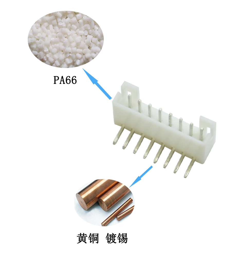 PH2.0間距 彎針間距2.0MM-2AW 彎針 插座連接器,宏利